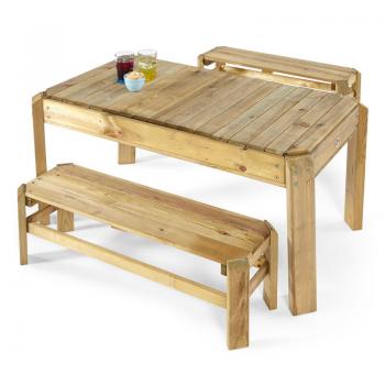 Plum Spieltisch Activity mit Bänken aus Holz