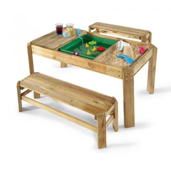 Plum Spieltisch Activity mit Bänken aus Holz